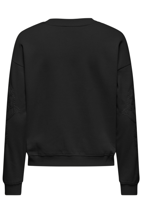 Jacqueline de Yong zwarte dames sweater | Achteraanzicht