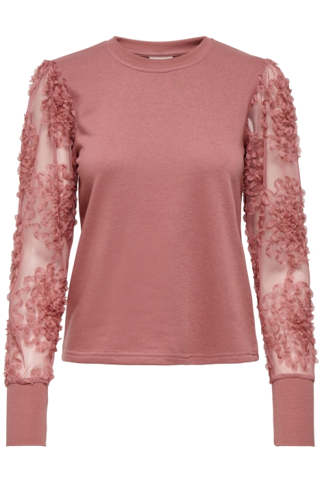 Jacqueline de Yong roze dames sweater | Vooraanzicht