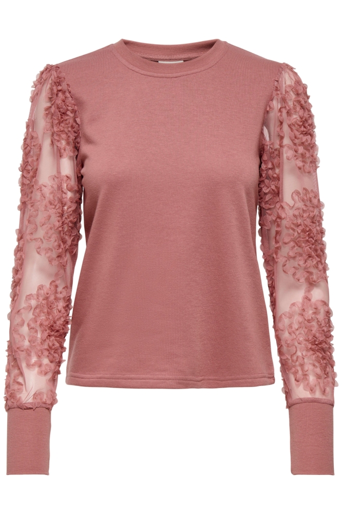 Jacqueline de Yong roze dames sweater | Vooraanzicht
