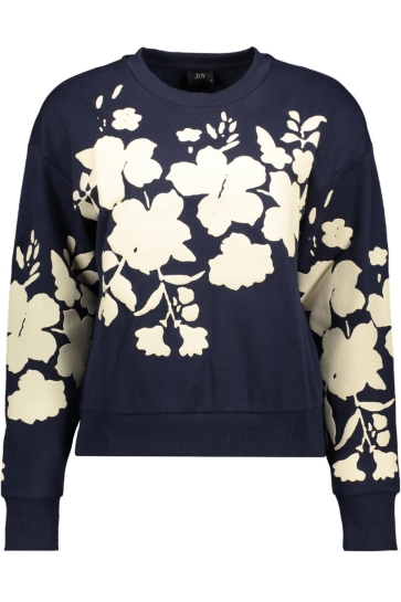 Jacqueline de Yong JDYCOLUM LIFE L/S PRINT SWEAT JRS 15361321 Navy Blazer/WHITECAP GRAY FLOWER