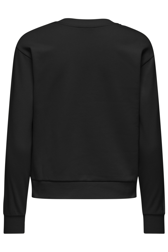 Jacqueline de Yong zwarte dames trui | Achteraanzicht