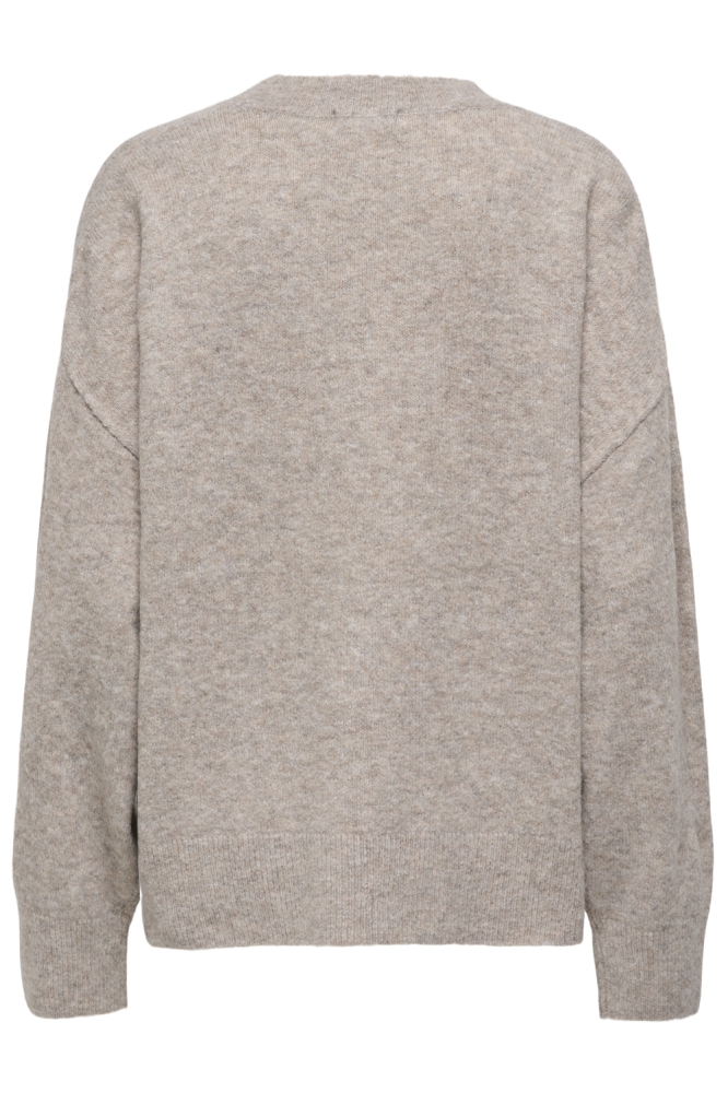 Jacqueline de Yong camel dames trui | Achteraanzicht