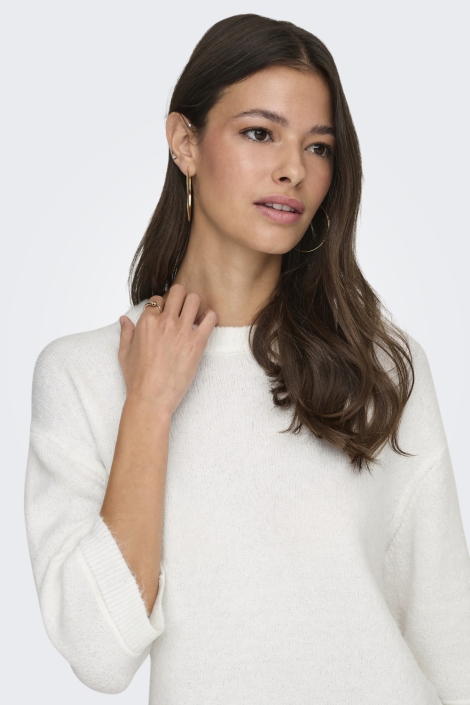 Jacqueline de Yong witte dames trui | Close up