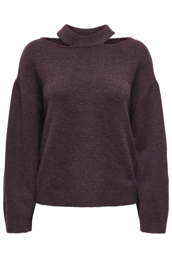 Jacqueline de Yong bordeaux dames trui | Vooraanzicht