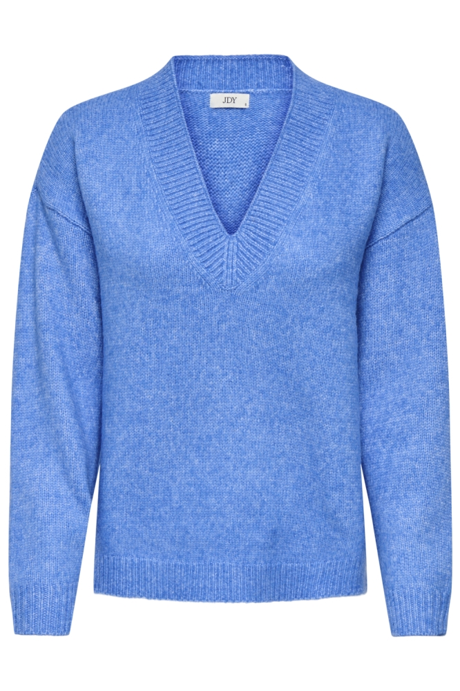 Jacqueline de Yong blauwe dames trui | Vooraanzicht