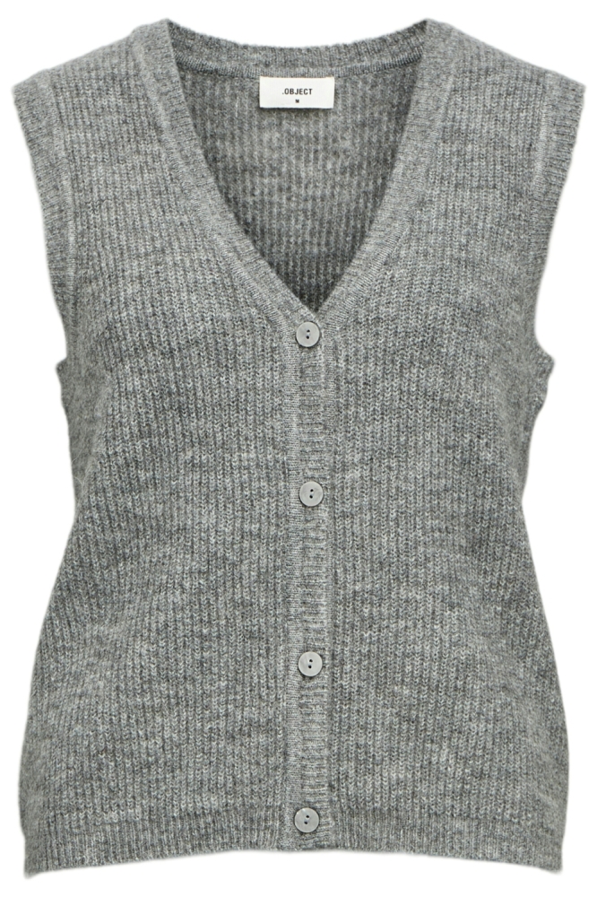 Object grijze dames gilet | Vooraanzicht