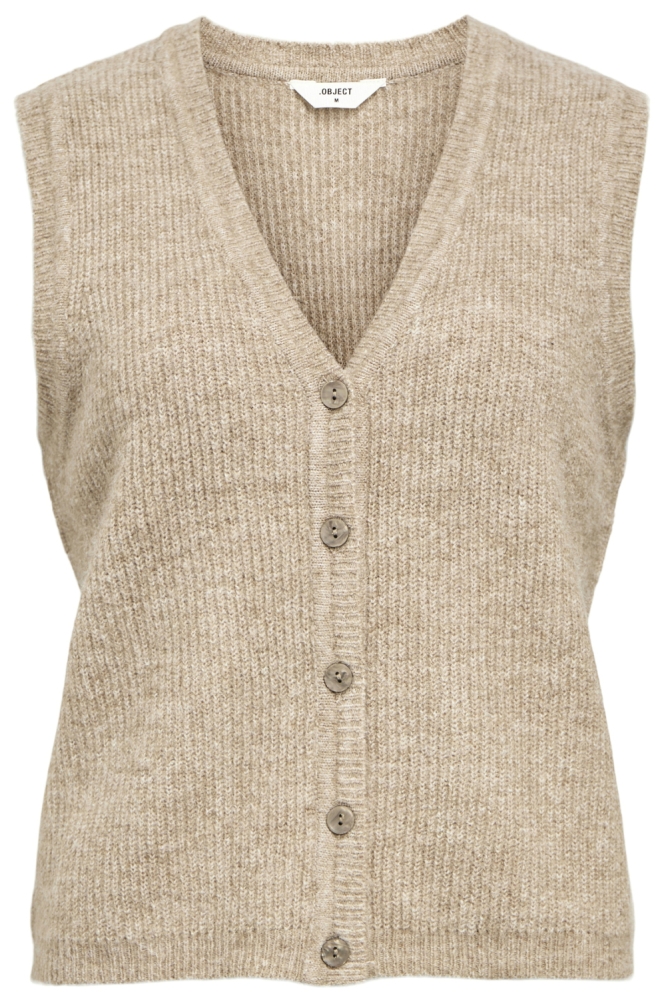 Object bruine dames gilet | Vooraanzicht