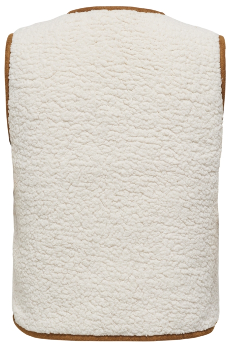 Only beige dames gilet | Achteraanzicht