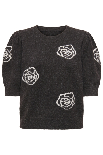 Only ONLRICA LIFE DETAIL 2/4 PULLOV EX K 15366398 Black Coffee/BIRCH ROSE