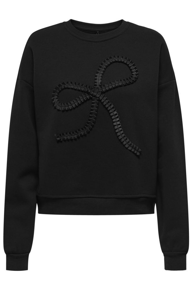 Only zwarte dames sweater | Vooraanzicht