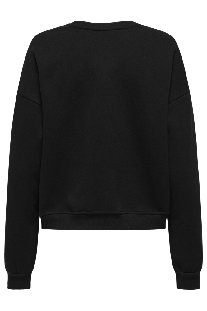Only zwarte dames sweater | Achteraanzicht