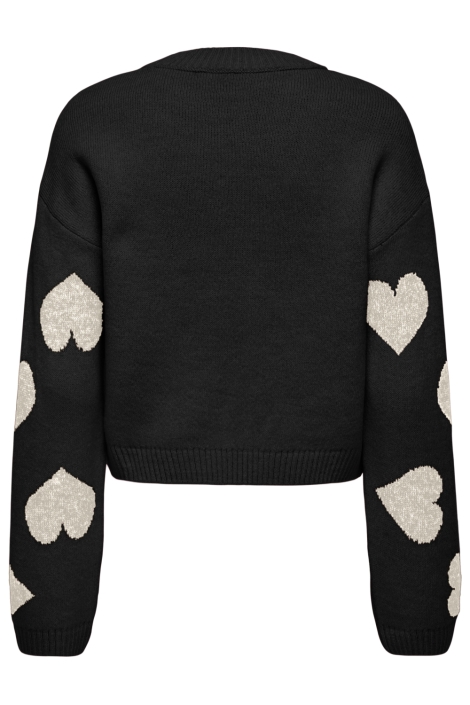 Only zwarte dames trui | Achteraanzicht