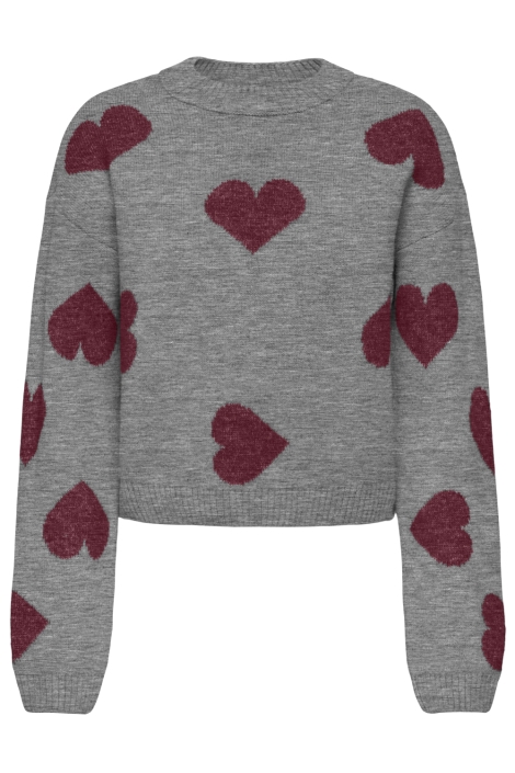 Only grijze dames trui | Vooraanzicht