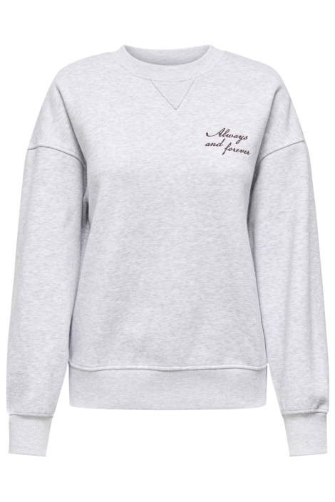 Only grijze dames sweater | Vooraanzicht