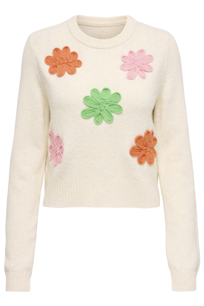 Only beige dames trui | Vooraanzicht