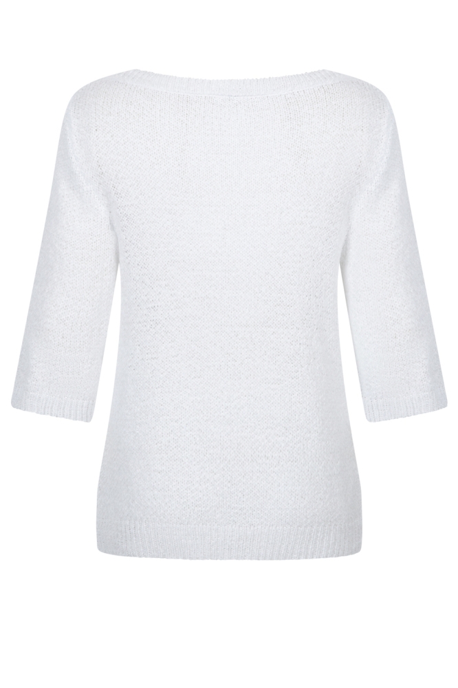 Zoso witte dames trui | Achteraanzicht