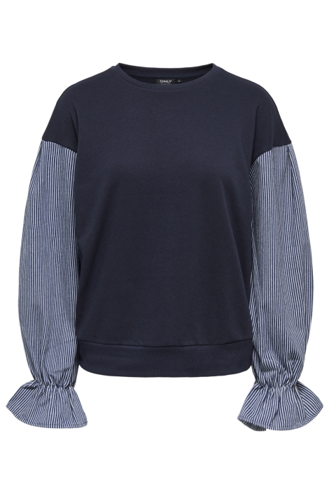 Only blauwe dames sweater | Vooraanzicht