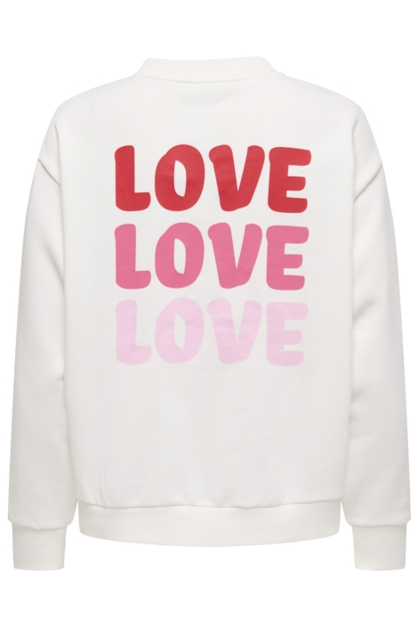 Jacqueline de Yong witte dames sweater | Achteraanzicht