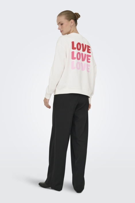 Jacqueline de Yong witte dames sweater | Model