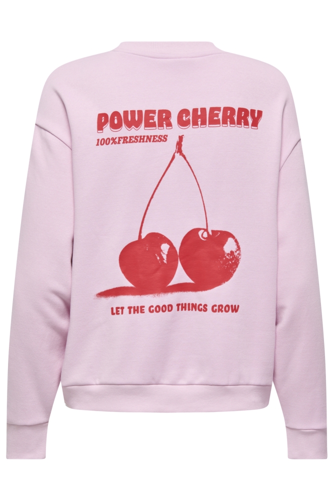 Jacqueline de Yong roze dames sweater | Achteraanzicht