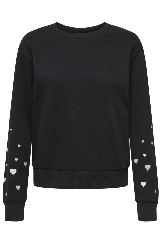 Jacqueline de Yong zwarte dames sweater | Vooraanzicht