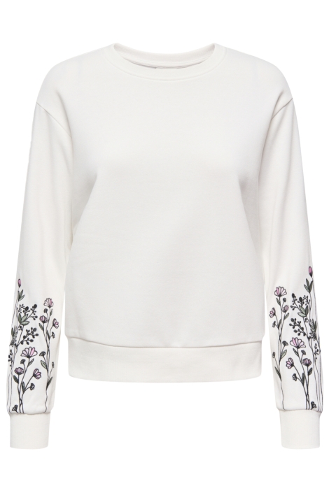 Jacqueline de Yong witte dames sweater | Vooraanzicht