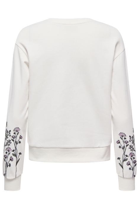 Jacqueline de Yong witte dames sweater | Achteraanzicht