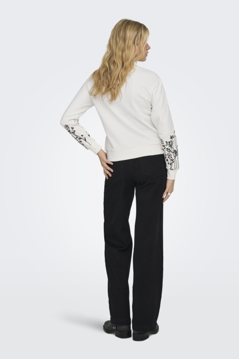 Jacqueline de Yong witte dames sweater | Model