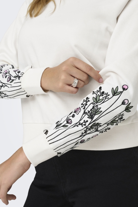 Jacqueline de Yong witte dames sweater | Unique Selling Point