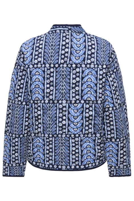 Jacqueline de Yong blauwe dames vest | Achteraanzicht