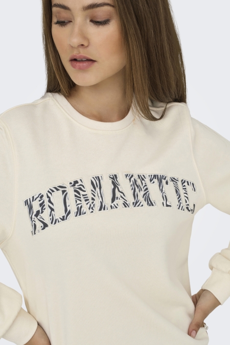 Only beige dames sweater | Close up