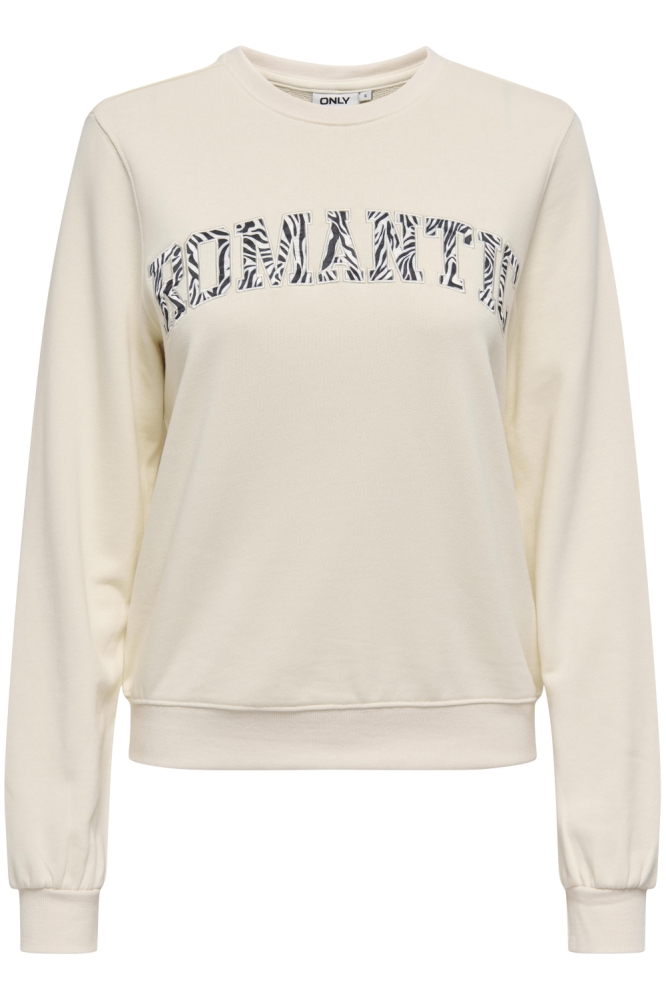 Only beige dames sweater | Vooraanzicht