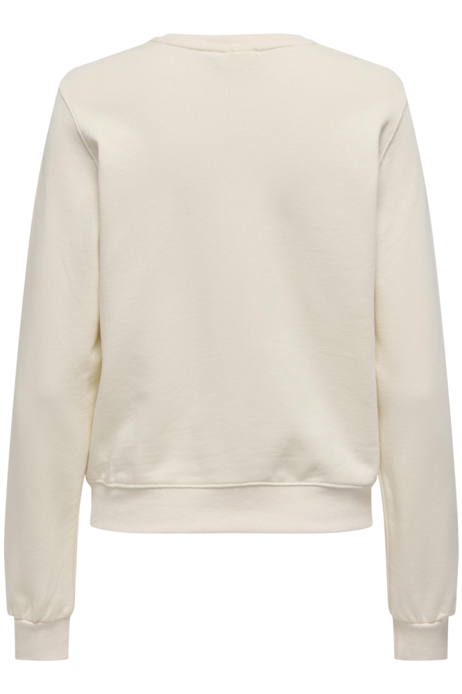Only beige dames sweater | Achteraanzicht