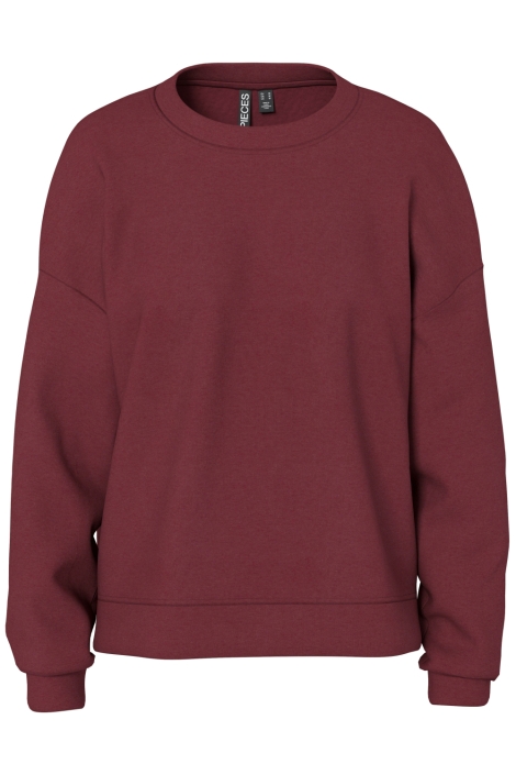 Pieces bordeaux dames sweater | Vooraanzicht