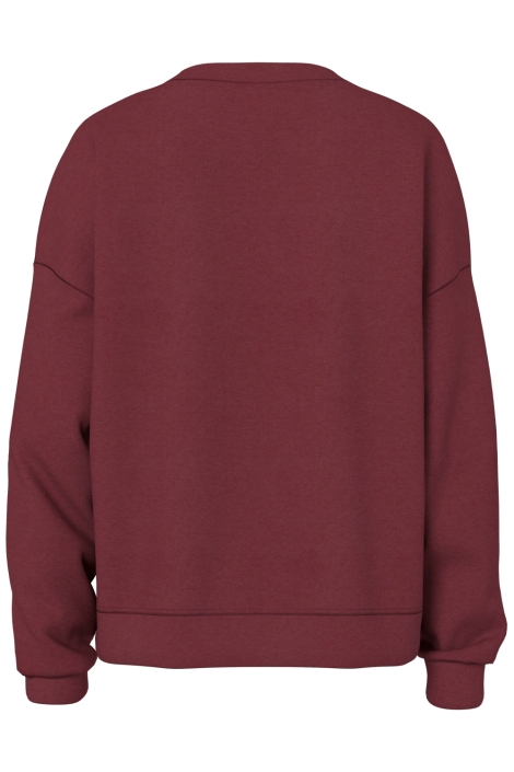 Pieces bordeaux dames sweater | Achteraanzicht