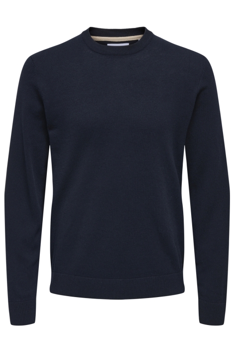 Only & Sons blauwe heren trui | Vooraanzicht