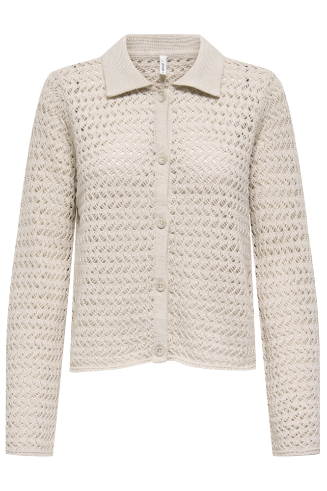 Only beige dames vest | Vooraanzicht