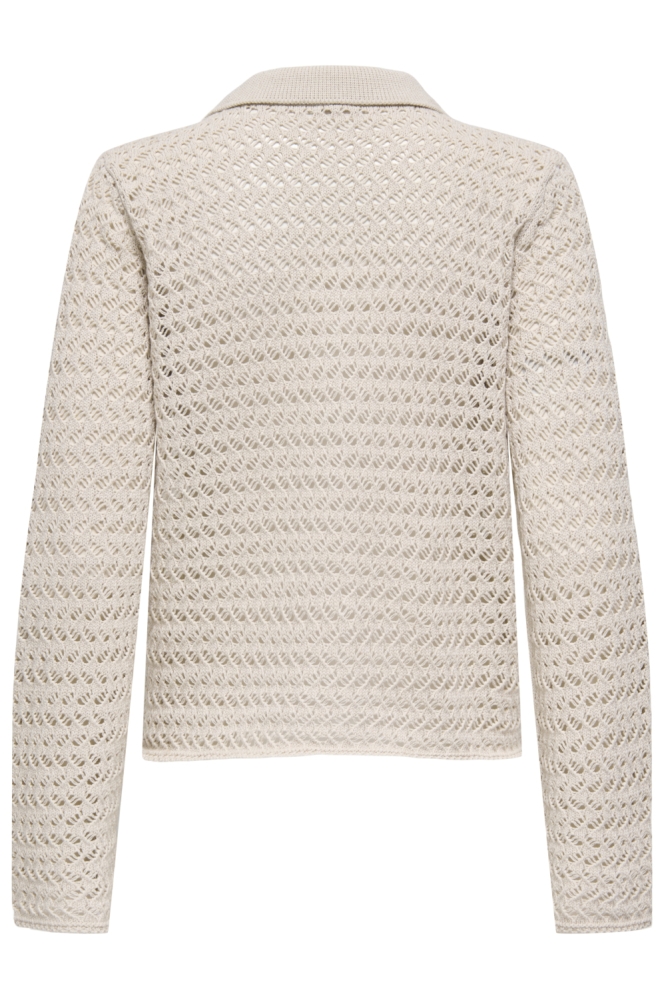 Only beige dames vest | Achteraanzicht