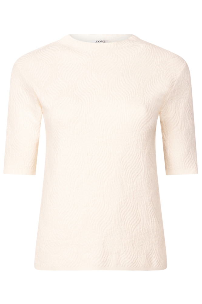Zoso ecru dames trui | Vooraanzicht