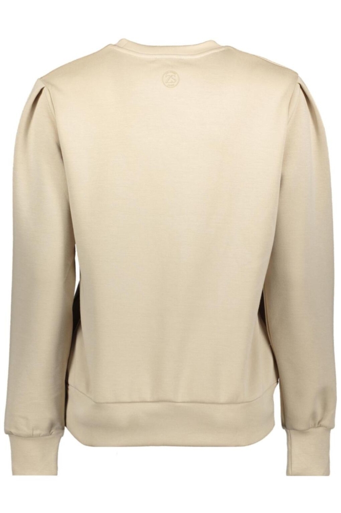 Zoso beige dames sweater | Achteraanzicht