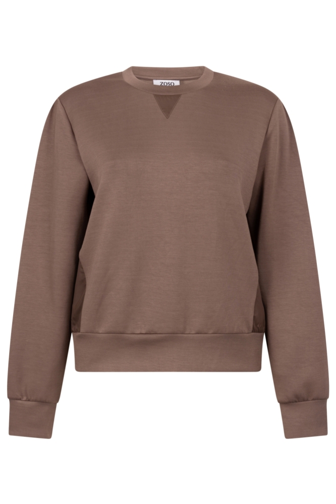 Zoso camel dames sweater | Vooraanzicht