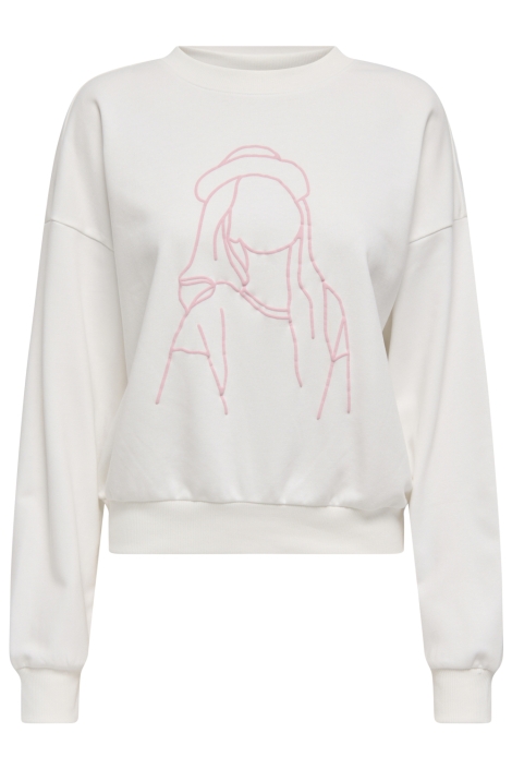 Only witte dames sweater | Vooraanzicht
