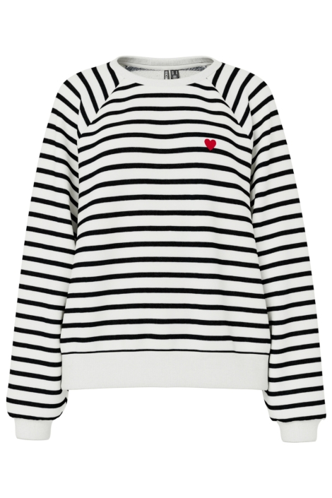 Pieces witte dames sweater | Vooraanzicht