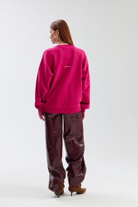 Harper & Yve roze dames sweater | Model