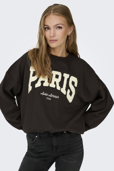 Jacqueline de Yong jdymesa l/s o-neck emb sweat jrs no Bruin
