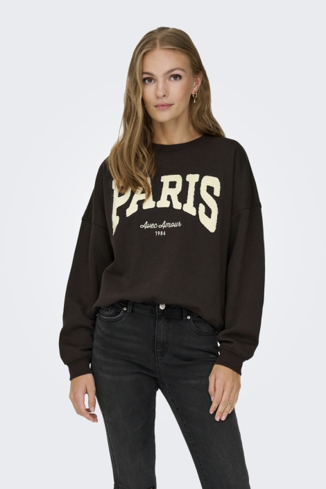 Jacqueline de Yong bruine dames sweater | Model