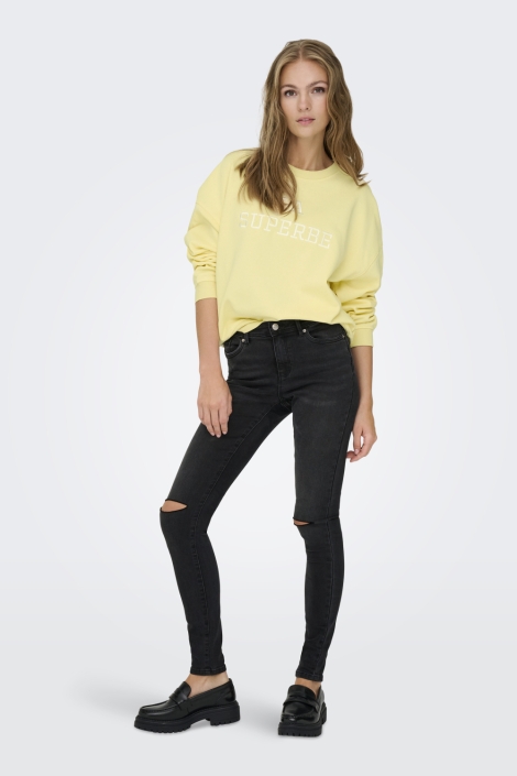 Jacqueline de Yong gele dames sweater | Model