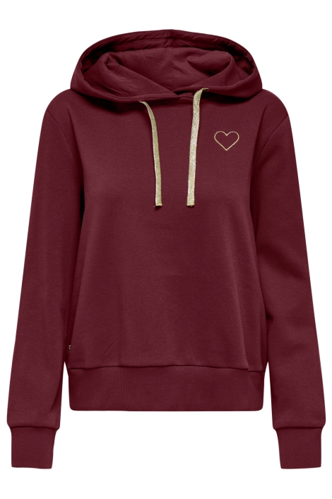 Only bordeaux dames sweater | Vooraanzicht
