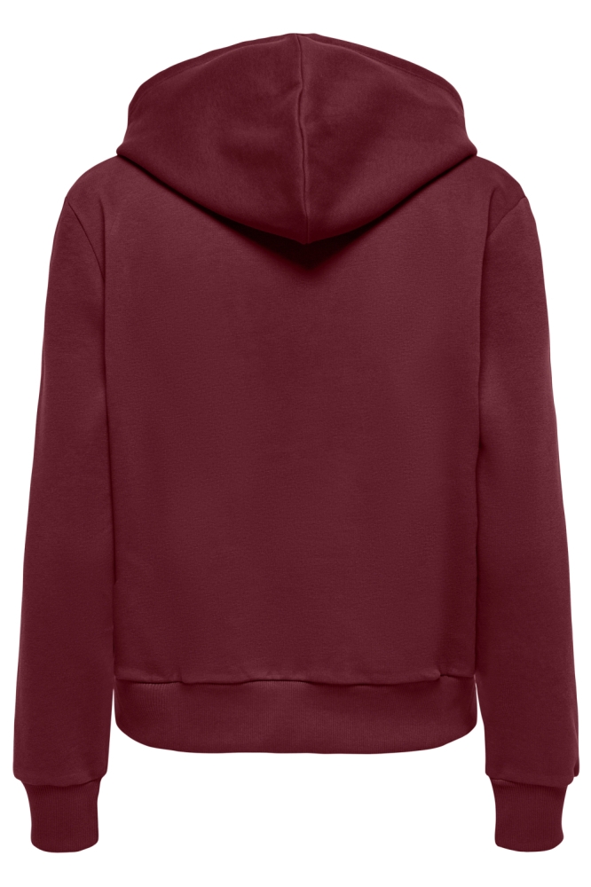 Only bordeaux dames sweater | Achteraanzicht