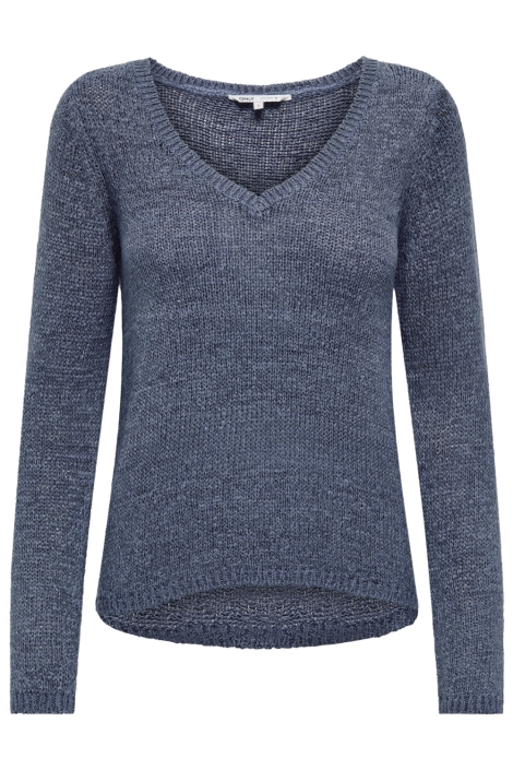 Only blauwe dames trui | Vooraanzicht